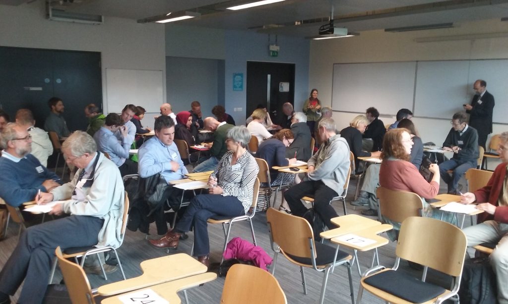 Aquatic Speed Dating in Action at the NUI Galway Wetland Conference (Photo by Mark Healy, NUI Galway)